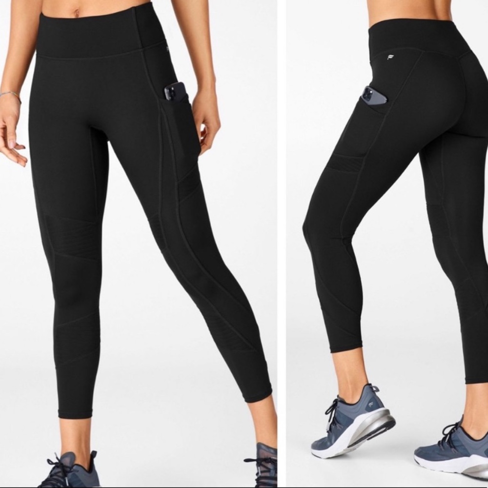 Fabletics 365 Moto High Waisted Leggings LIKE NEW